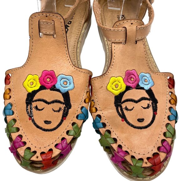 Kwarachi Frida Kahlo Leather Sandals, 10 - Picture 7 of 10
